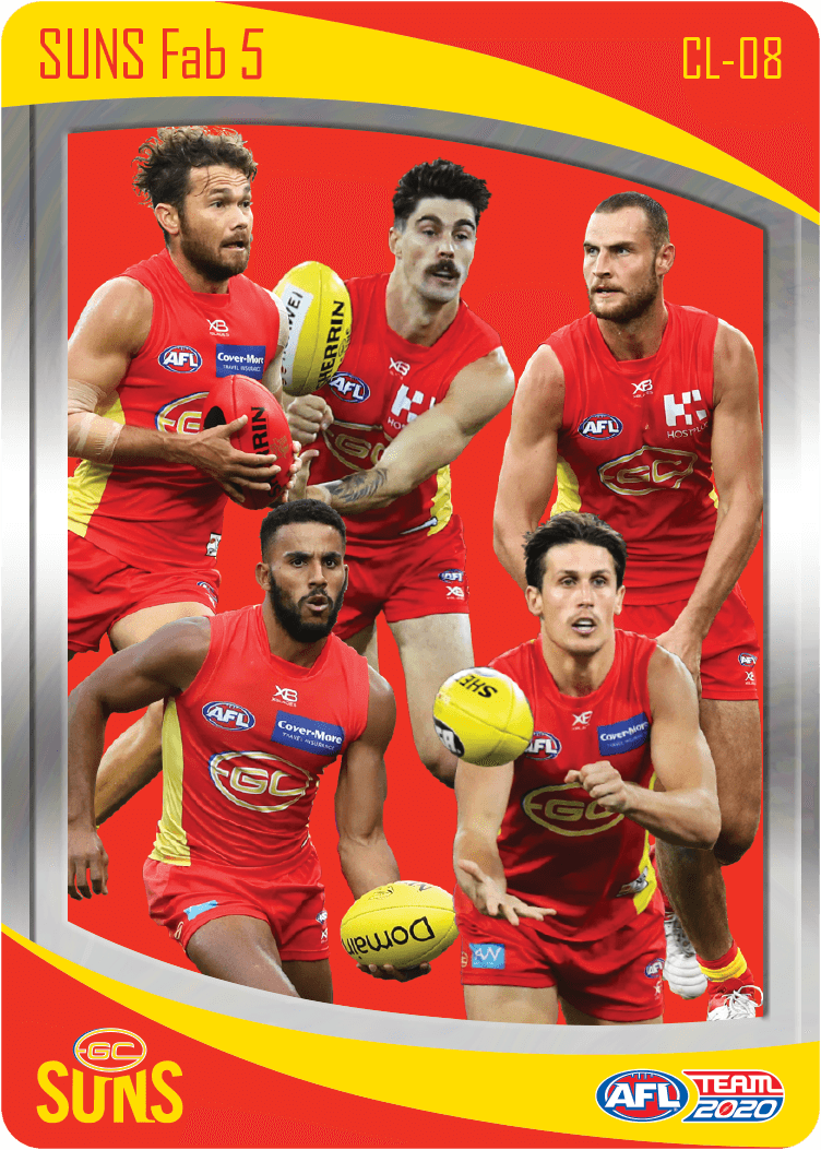 Gold Coast Suns, Fab 5 Checklist, 2020 Teamcoach AFL