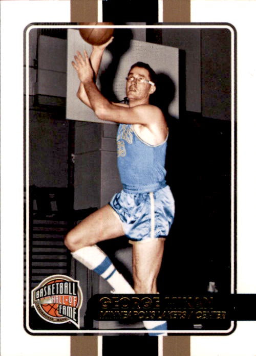 George Mikan, White Border, 2009-10 Panini Hall of Fame Basketball NBA