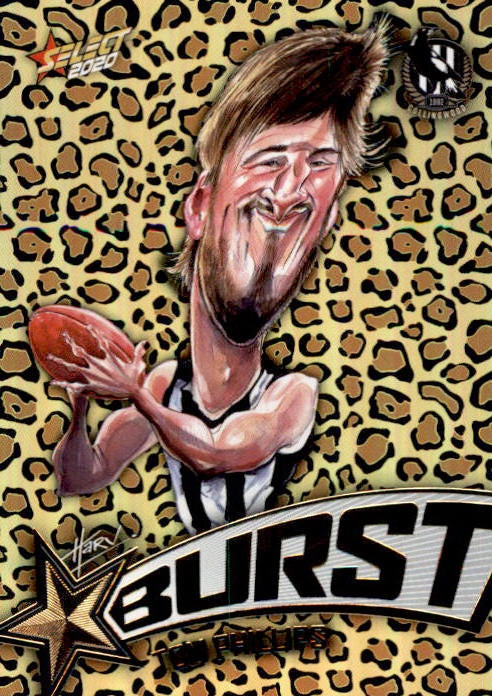 Tom Phillips, Leopard Starburst, 2020 Select AFL Footy Stars