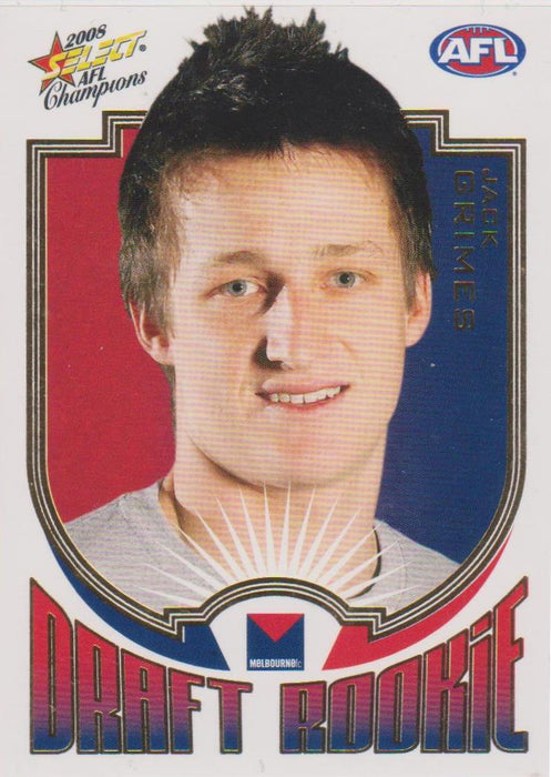 2008 Select AFL Champions, Draft Rookie, Jack Grimes