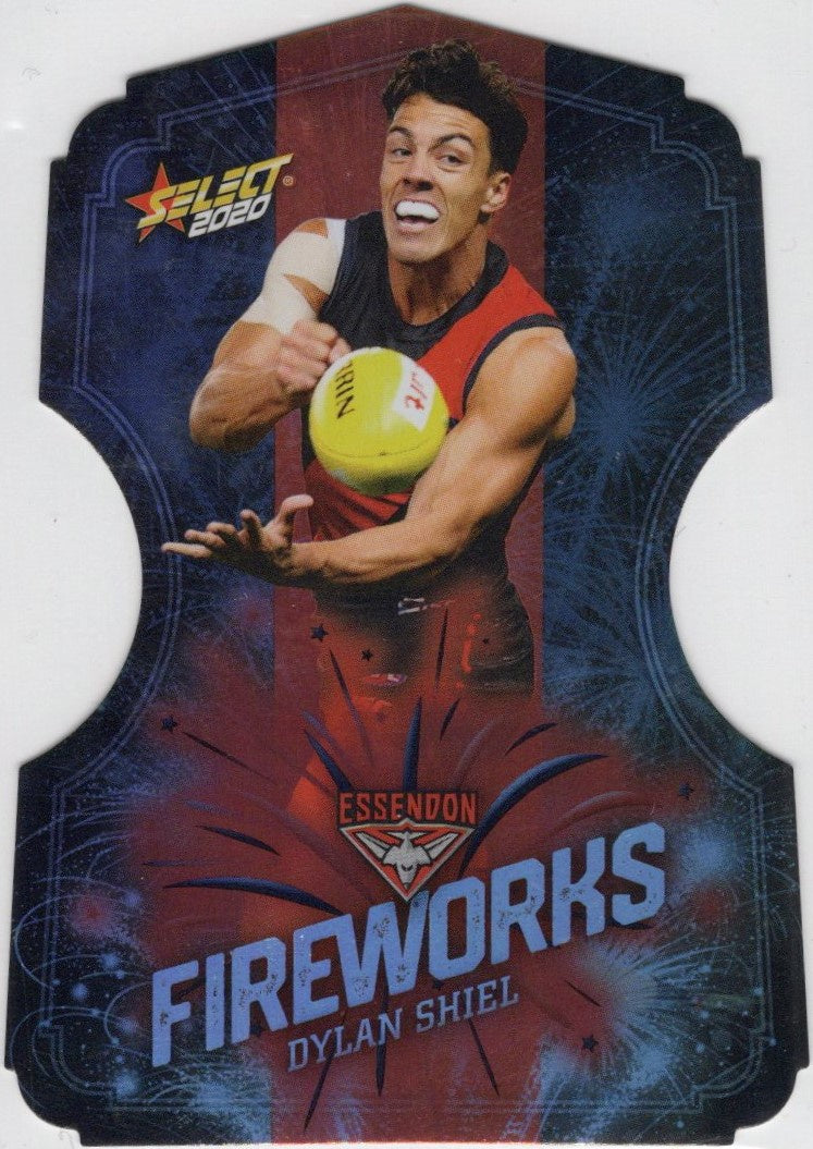 Dylan Shiel, Fireworks Die-cut, 2020 Select AFL Footy Stars