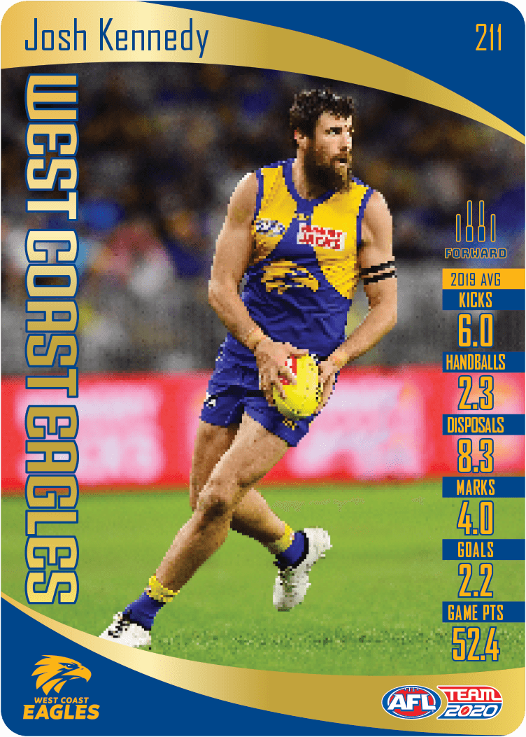 Josh Kennedy, Gold, 2020 Teamcoach AFL