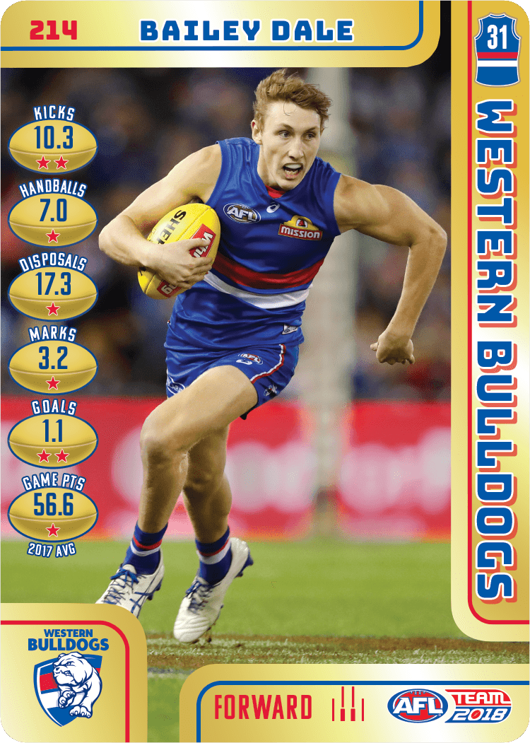 Bailey Dale, Gold, 2018 Teamcoach AFL