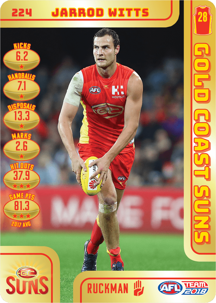Jarrod Witts, Gold, 2018 Teamcoach AFL
