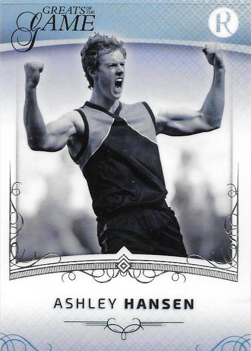 Ashley Hansen, 2017 Regal Football Greats of the Game