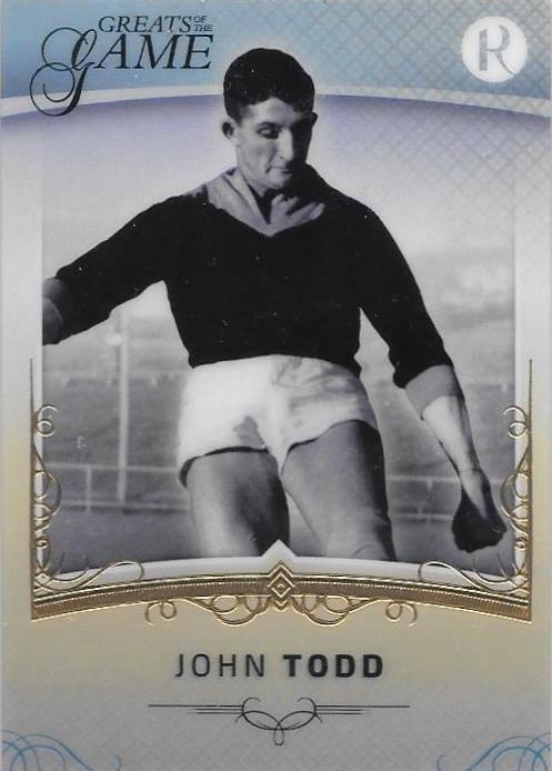 John Todd, Gold Parallel, 2017 Regal Football Greats of the Game