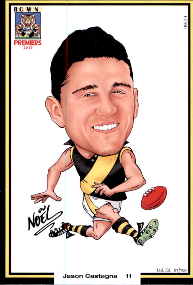 Richmond Tigers 2019 Premiers Card Set by Noel