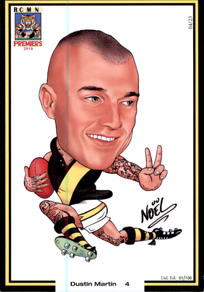 Richmond Tigers 2019 Premiers Card Set by Noel