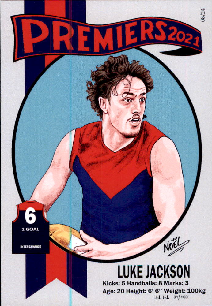 Melbourne Demons 2021 Premiers Card Set by Noel