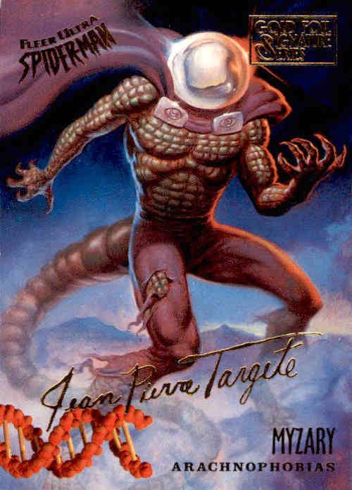 Myzary, #148, Gold Foil Signature Parallel, 1995 Fleer Ultra Spider-Man