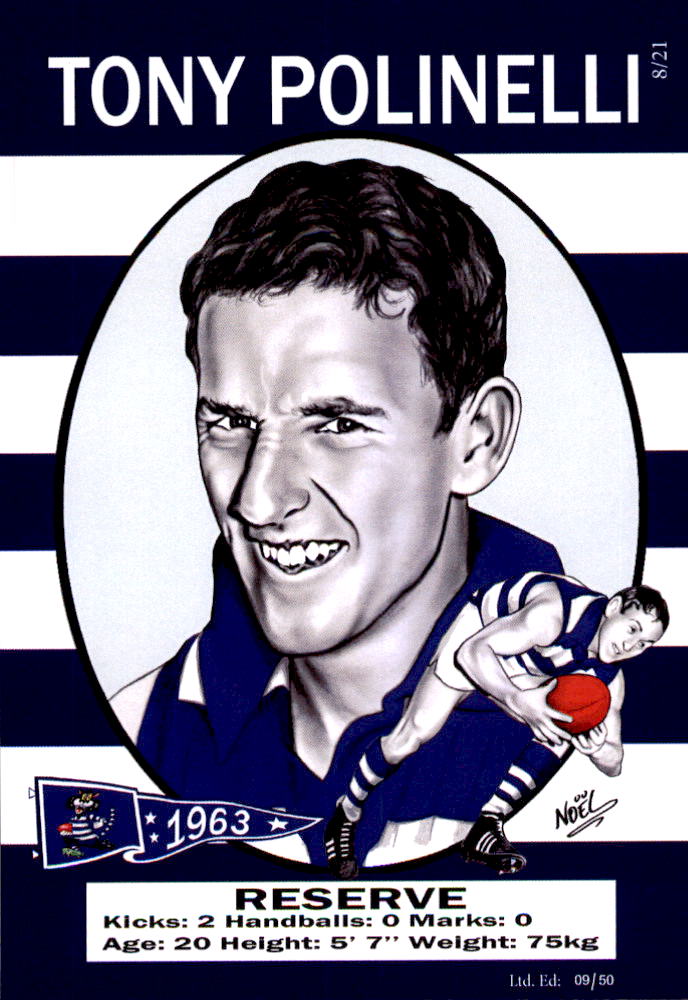 Geelong Cats 1963 Premiers Card Set by Noel