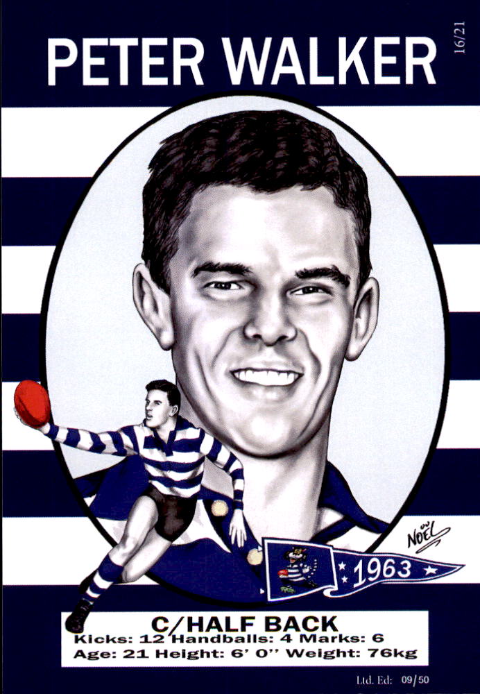 Geelong Cats 1963 Premiers Card Set by Noel
