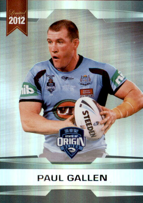 2012 ESP Rugby League Limited Parallel card - 1 to 72 - Pick Your Card