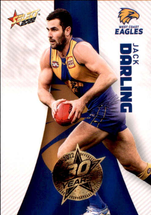 Jack Darling, 30 Years Gold Seal, 2022 Select AFL Footy Stars