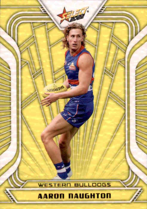 Aaron Naughton, Fractured Acid Yellow, 2022 Select AFL Footy Stars Jumbo