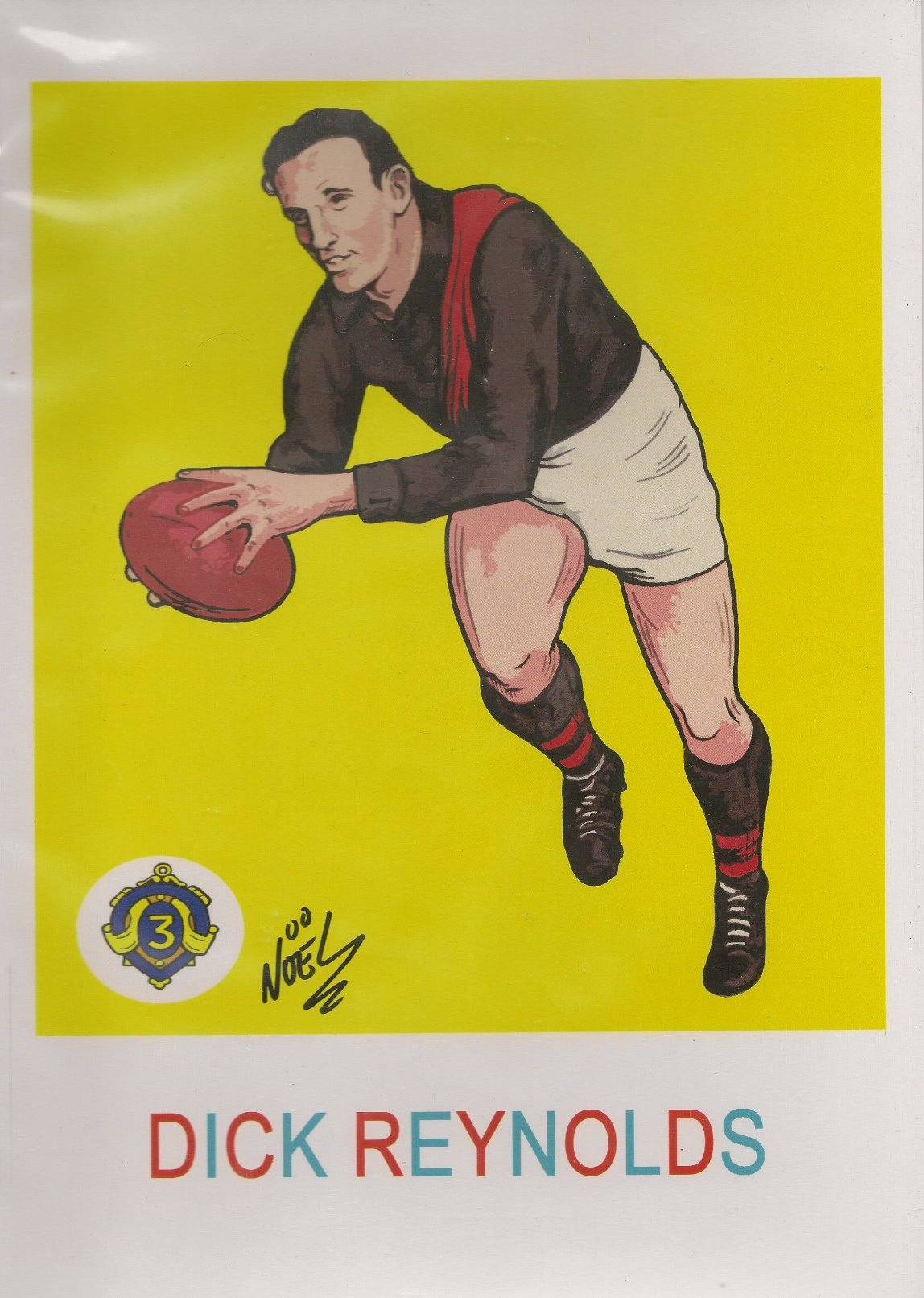 Dick Reynolds, A4 Print by NOEL