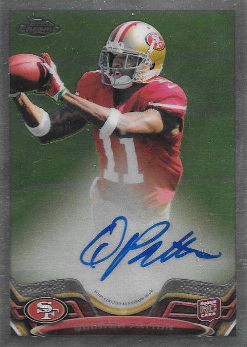 Quinton Patton, RC Signature, 2013 Topps Chrome NFL