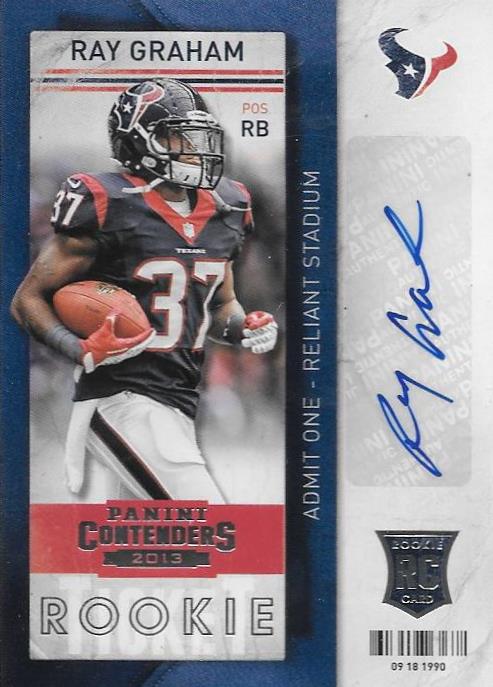 Ray Graham, Rookie Ticket Autograph, 2013 Panini Contenders NFL