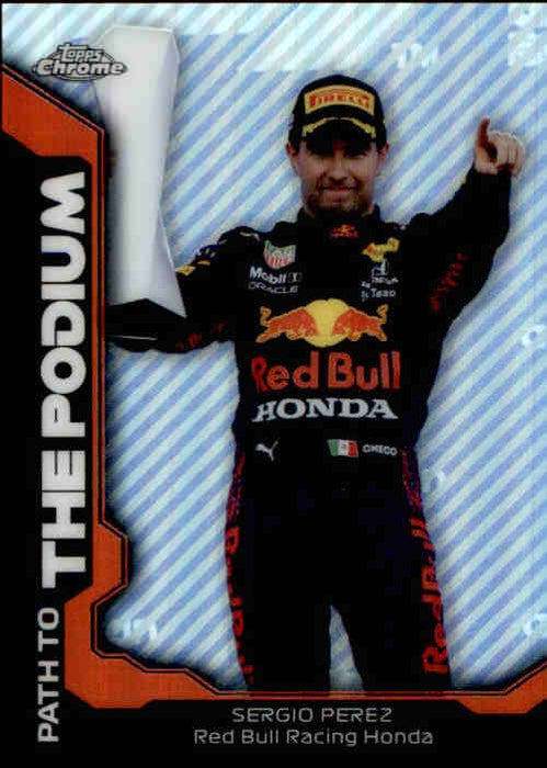 Sergio Perez, Path to The Podium, 2021 Topps Chrome Formula 1 Racing