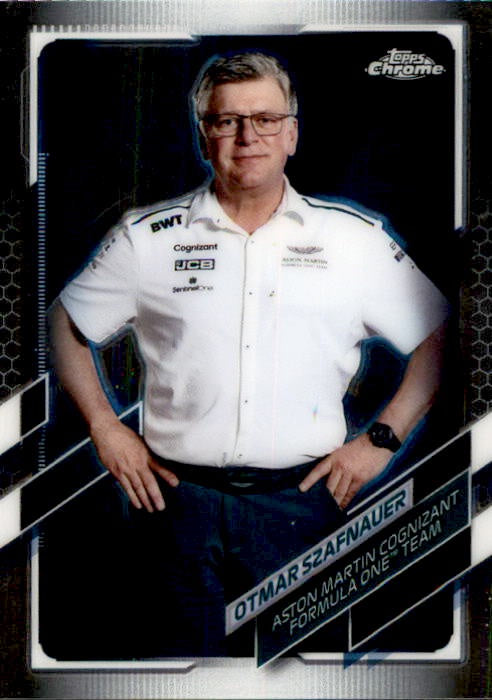 Otmar Szafnauer, #91, 2021 Topps Chrome Formula 1 Racing