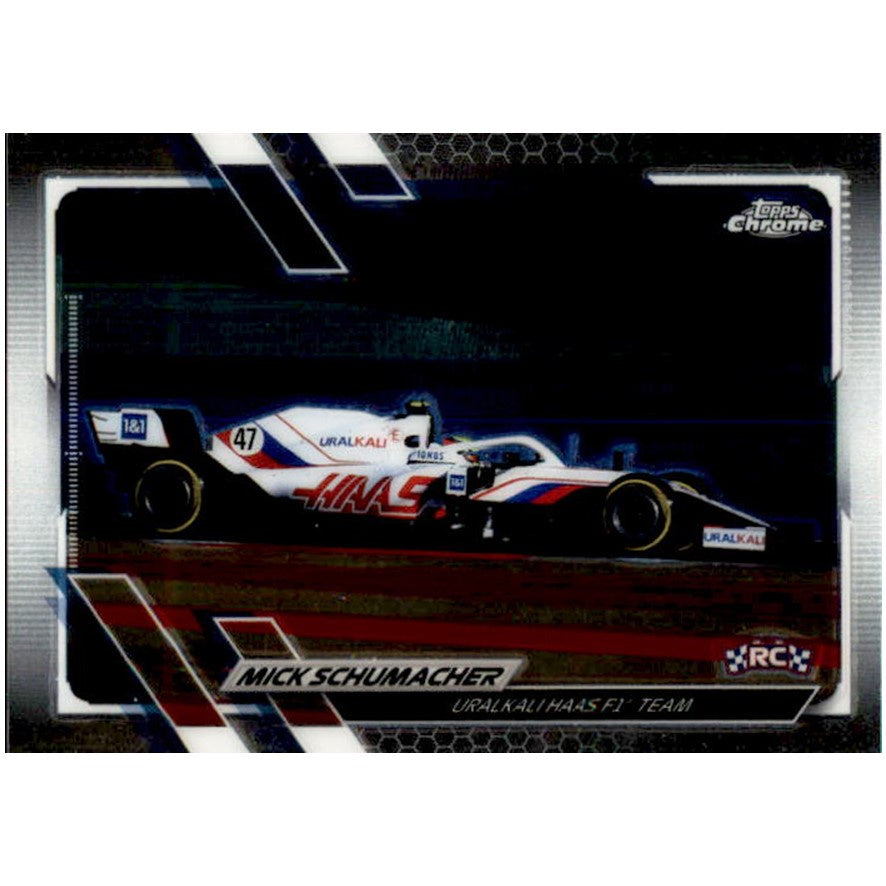 Mick Schumacher, RC, #112, 2021 Topps Chrome Formula 1 Racing
