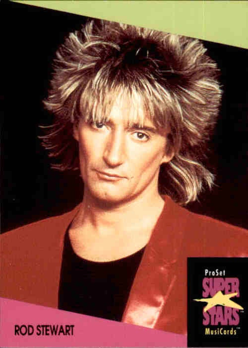 Rod Stewart, #135, 1991 Pro Set Super Stars MusiCards