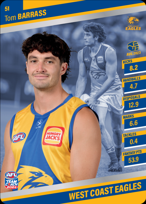 2024 Teamcoach AFL Silver Parallel Cards - Cards 1 to 100 - Pick Your Card