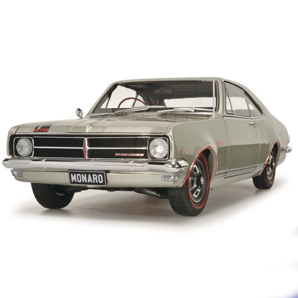 Classic Carlectables Holden HK Monaro GTS 327 Silver Mink, 1:18 Scale Diecast Model Car
