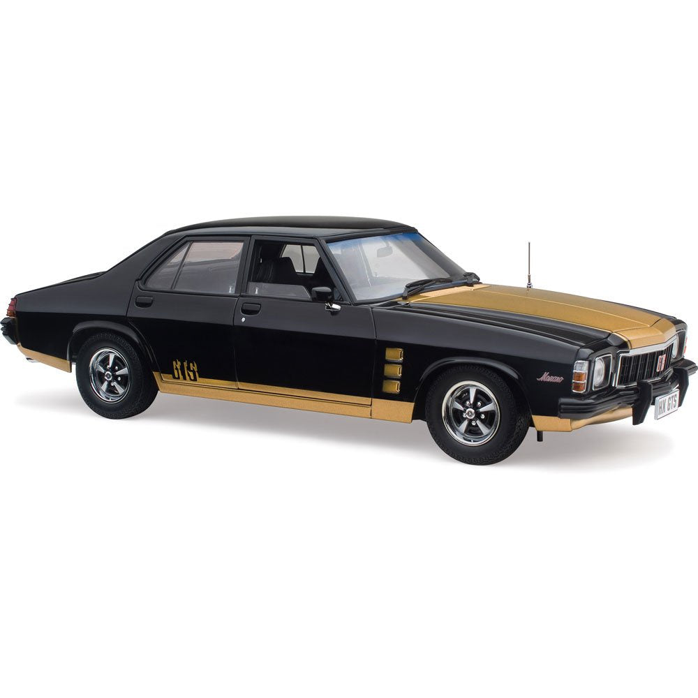 Classic Carlectables Holden HX Monaro GTS Sedan Tuxedo Black, 1:18 Scale Diecast Model Car