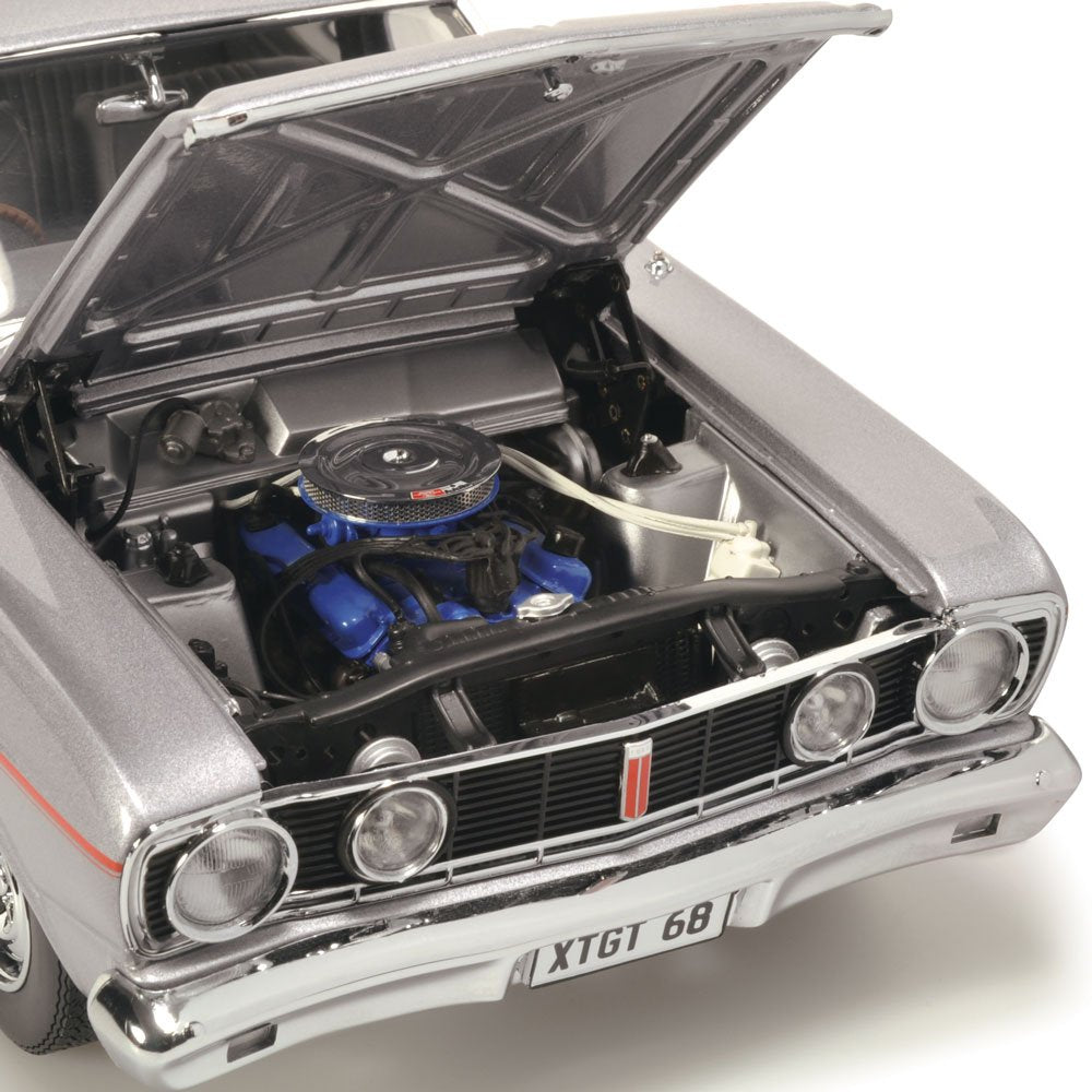 Classic Carlectables Ford XT Falcon GT Frosted Pewter, 1:18 Scale Diecast Model Car