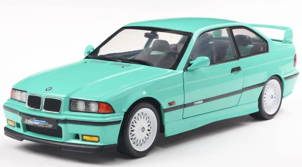 1991 BMW M3 E36 Coupe Mint Green, 1:18 Scale Diecast Car