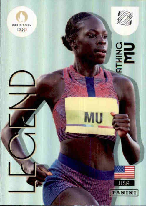 Athing Mu, #86, Legend, 2024 Panini Paris Olympics