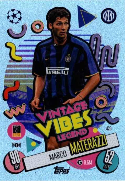 Marco Materazzi, Vintage Vibes, 2024-25 Topps Match Attax UEFA Champions & Europa League