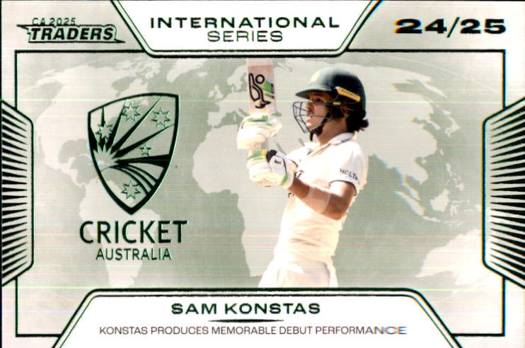 Sam Konstas, International Series, 2025-26 TGI TLA CA Cricket Traders