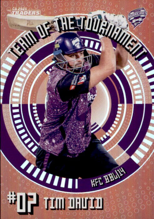 Tim David, Bronze Team of the Tournament, 2025-26 TGI TLA CA Cricket Traders