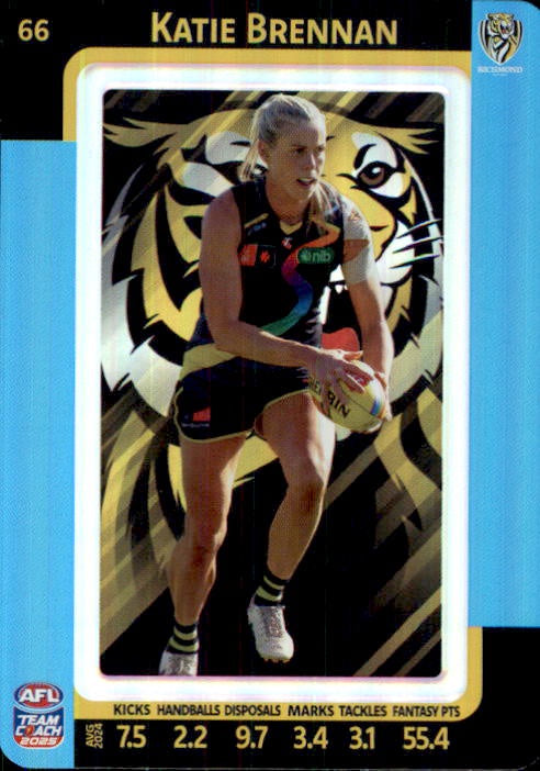 Katie Brennan, #66, Blue Parallel, 2025 Teamcoach AFLW