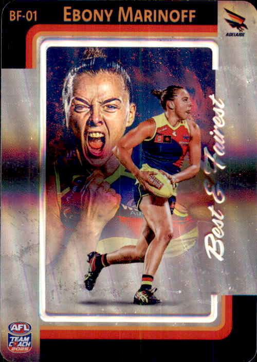 2025 Teamcoach AFLW Best & Fairest Cards - Cards BF-01 to BF-18 - Pick Your Card