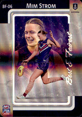 2025 Teamcoach AFLW Best & Fairest Cards - Cards BF-01 to BF-18 - Pick Your Card