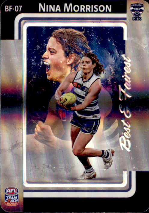 2025 Teamcoach AFLW Best & Fairest Cards - Cards BF-01 to BF-18 - Pick Your Card