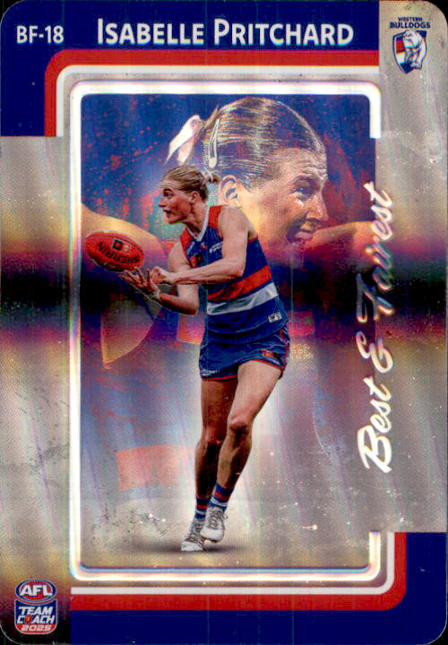 2025 Teamcoach AFLW Best & Fairest Cards - Cards BF-01 to BF-18 - Pick Your Card