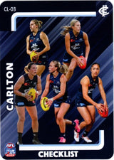 2025 Teamcoach AFLW Checklist Cards - Cards CL-01 to CL-18 - Pick Your Card