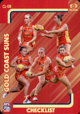 2025 Teamcoach AFLW Checklist Cards - Cards CL-01 to CL-18 - Pick Your Card
