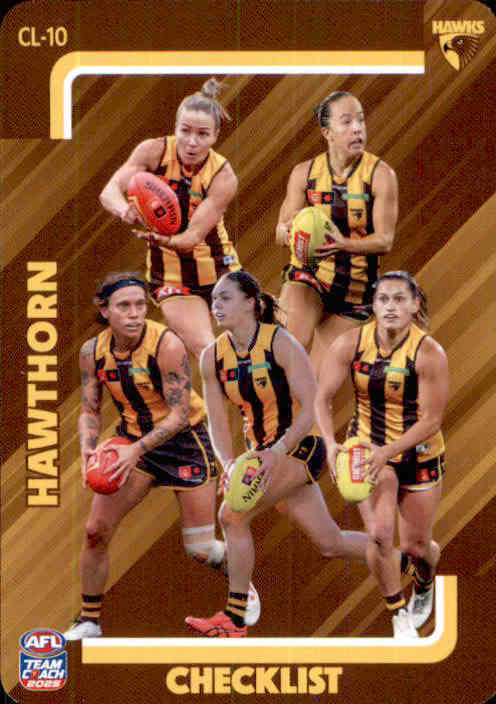 2025 Teamcoach AFLW Checklist Cards - Cards CL-01 to CL-18 - Pick Your Card
