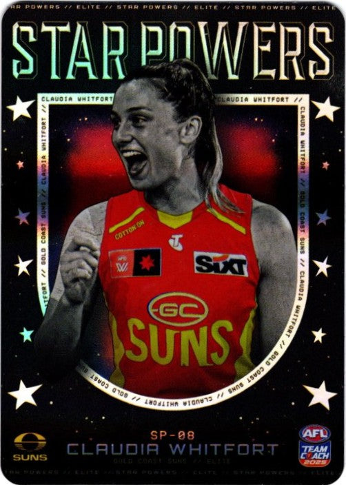 2025 Teamcoach AFLW Star Powers Cards - Cards SP-01 to SP-18 - Pick Your Card