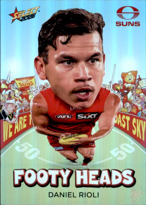 Daniel Rioli, FH53, Footy Heads, 2026 Select AFL Footy Stars