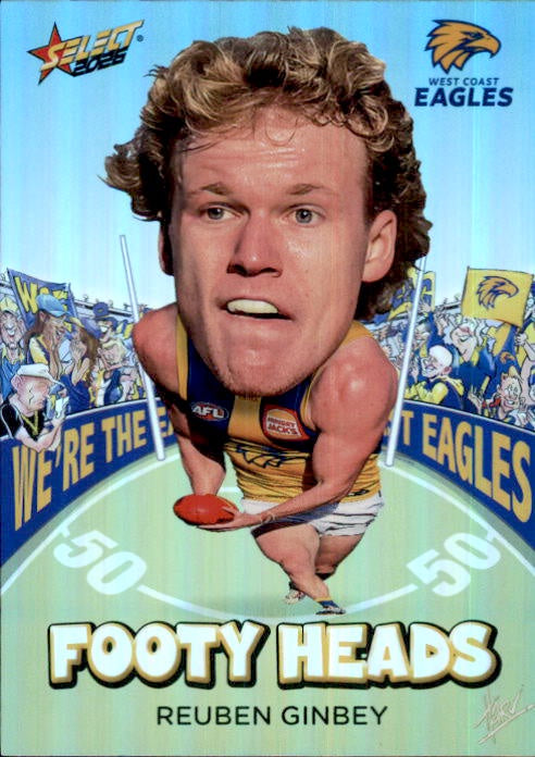 Reuben Ginbey, FH98, Footy Heads, 2026 Select AFL Footy Stars