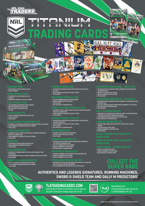 2024 TLA Traders Titanium NRL Rugby League Box