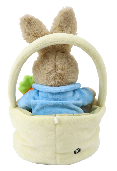 Beatrix Potters Peter Rabbit, Resoftables  9" Plush in Basket