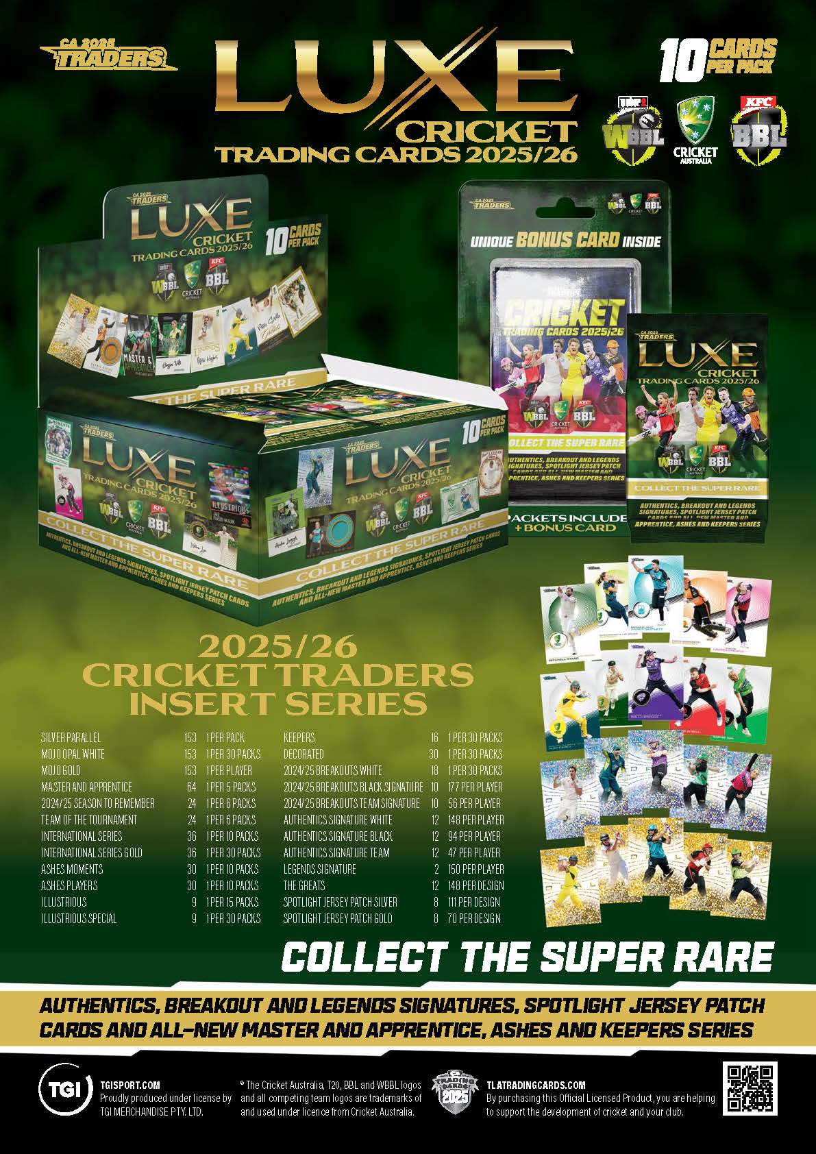 2025-26 TLA CA Cricket Traders Luxe Sealed Box