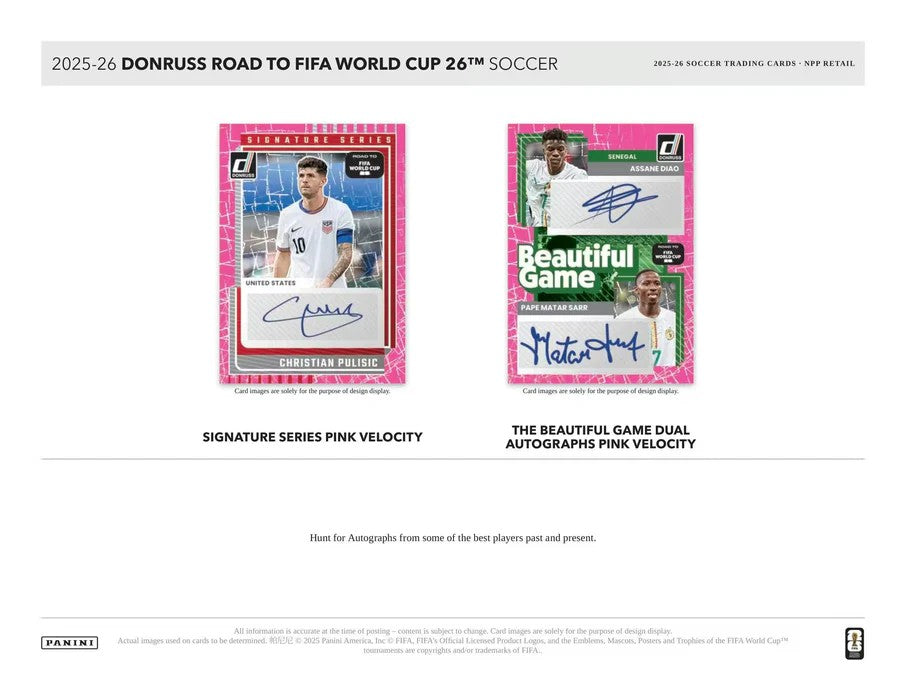 2025-26 Panini Donruss Road to FIFA World Cup Soccer Jumbo Box